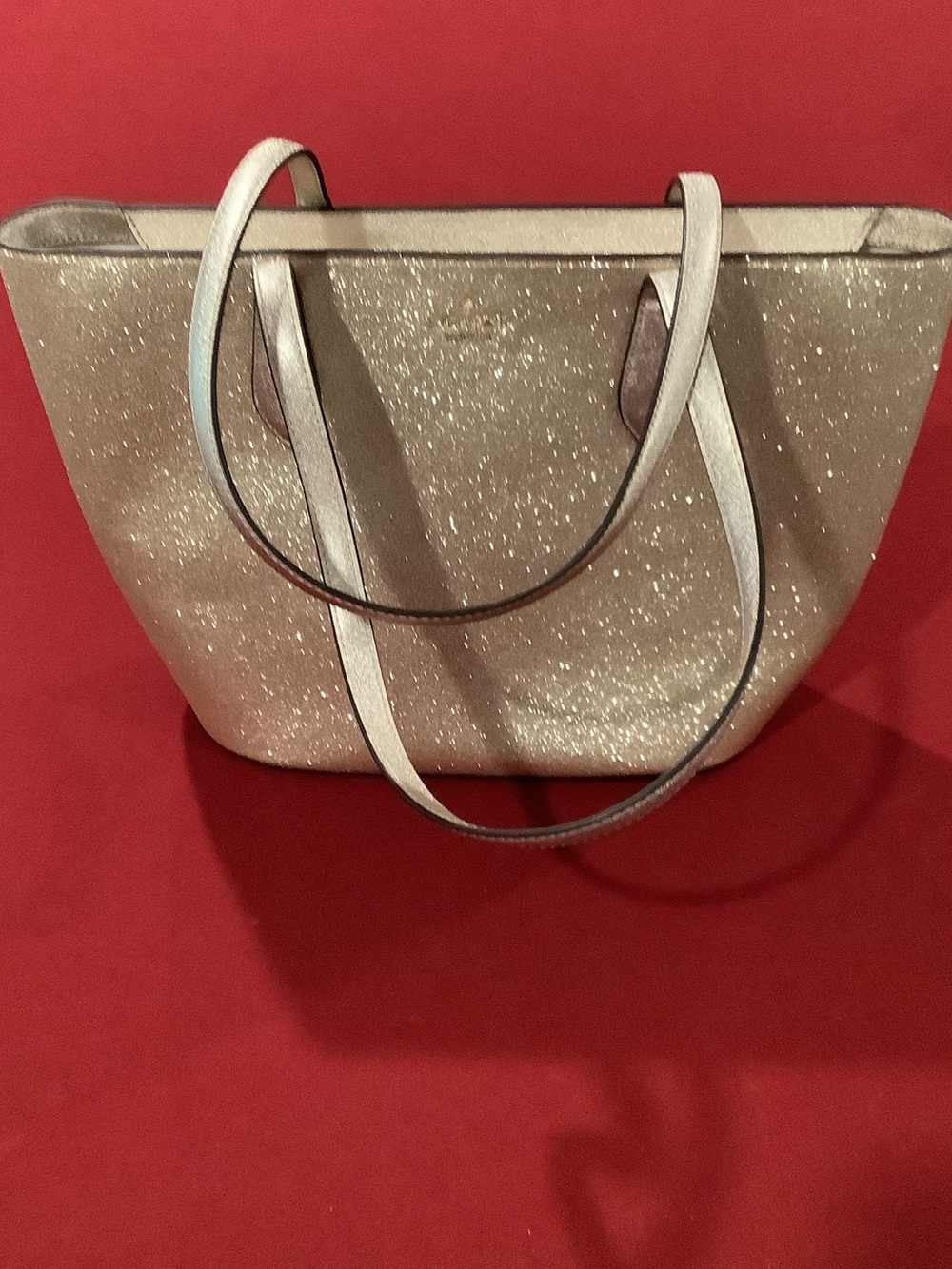 kate spade Glitter Tote in Gold